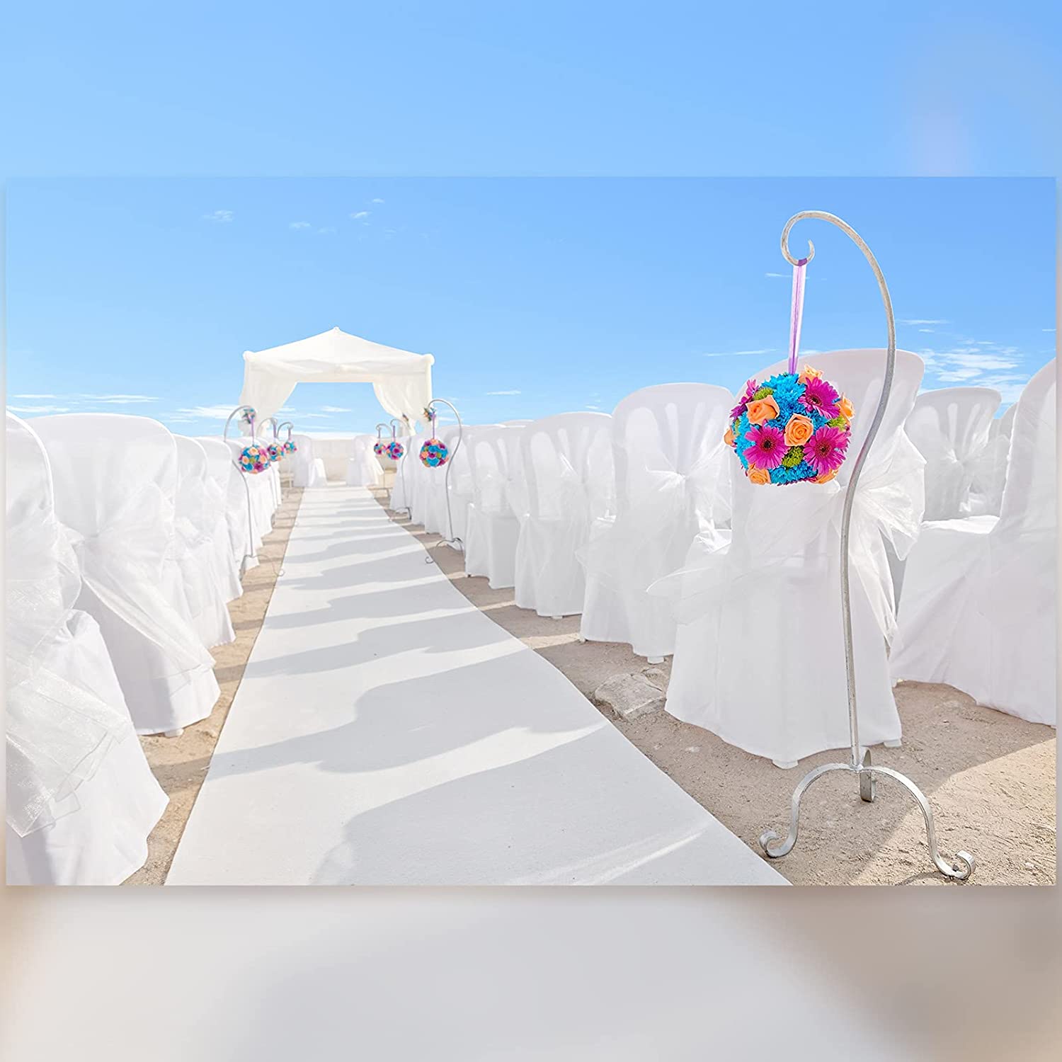 Aisle Runner White - 결혼식 화이트 카펫 미끄럼 방지 복도,