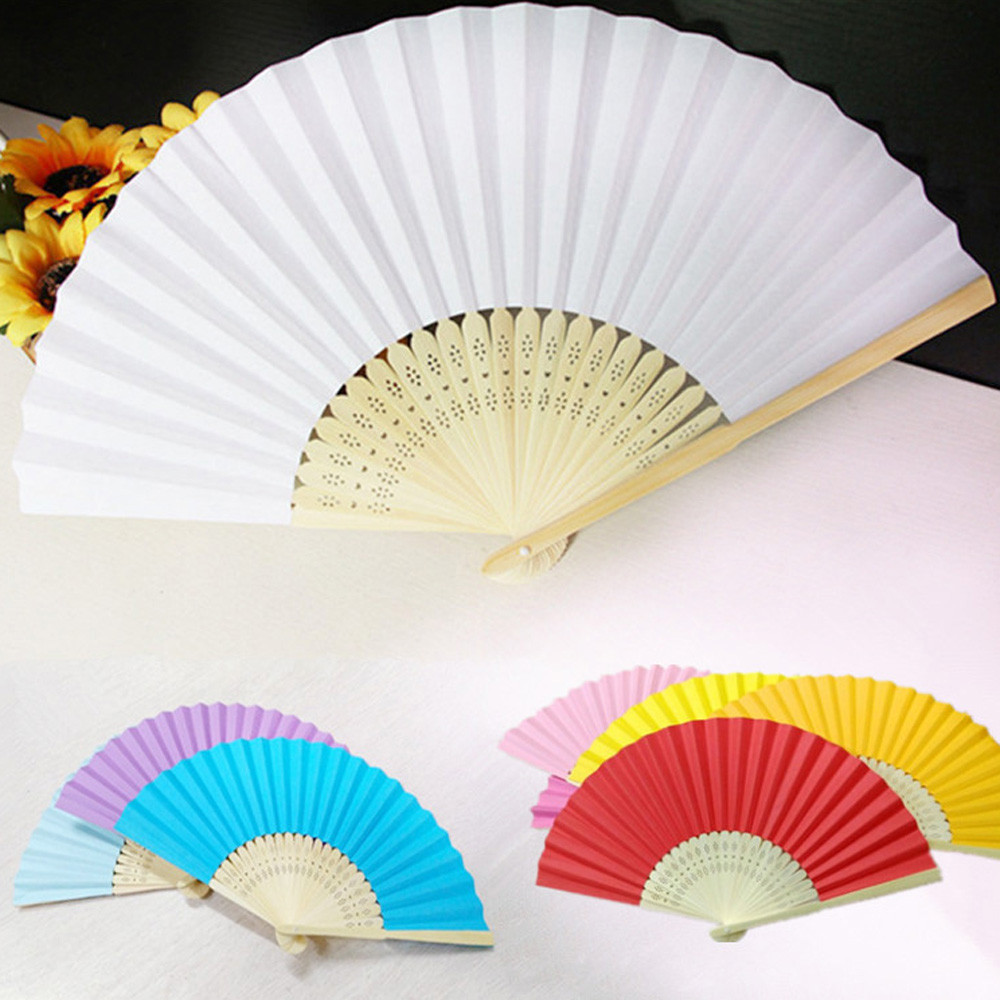 Wedding Supply List - 핸드 선풍기 포켓 접이식 선풍기, 대나무