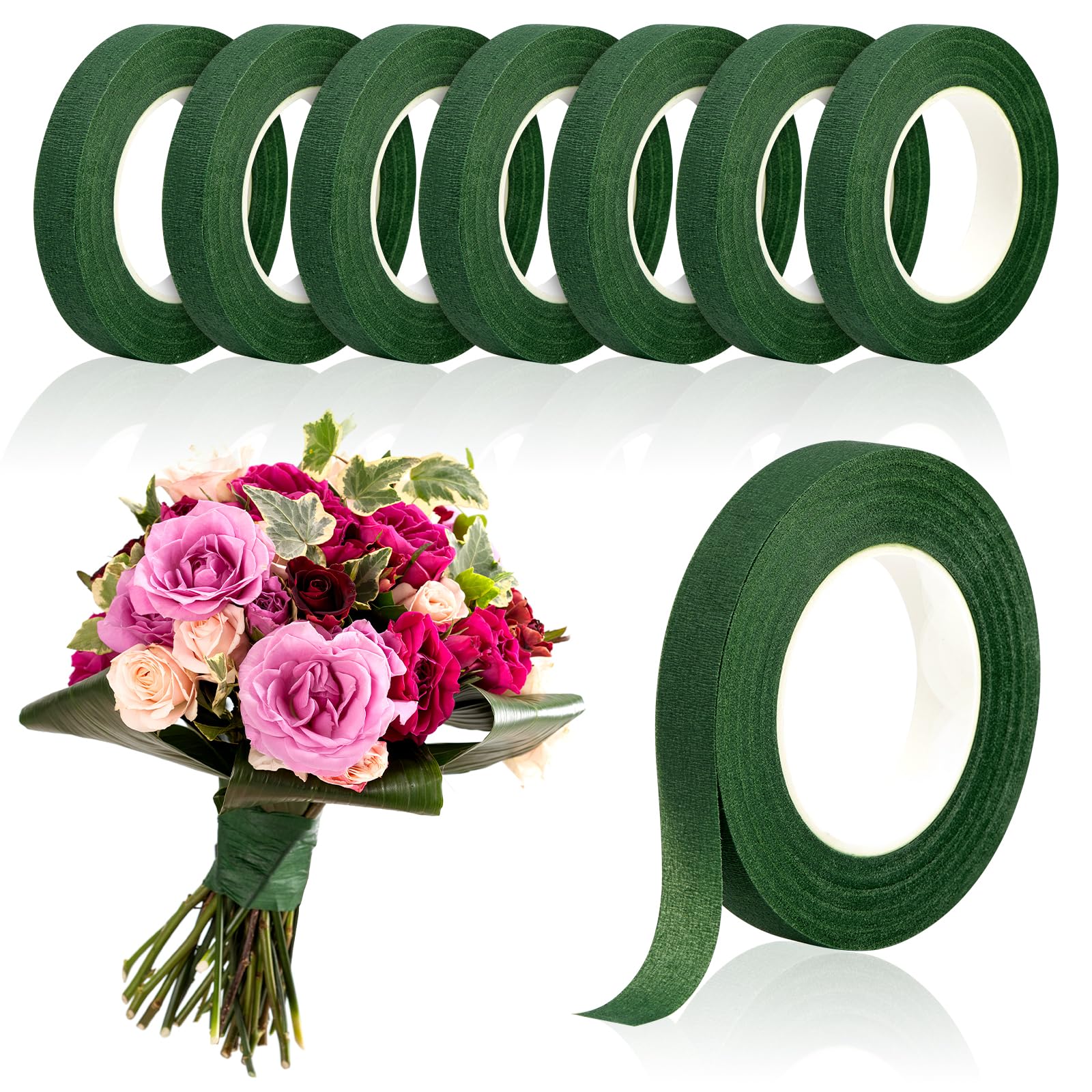 Wedding Floral Supply - 20 야드 그린 꽃다발 꽃 테이프