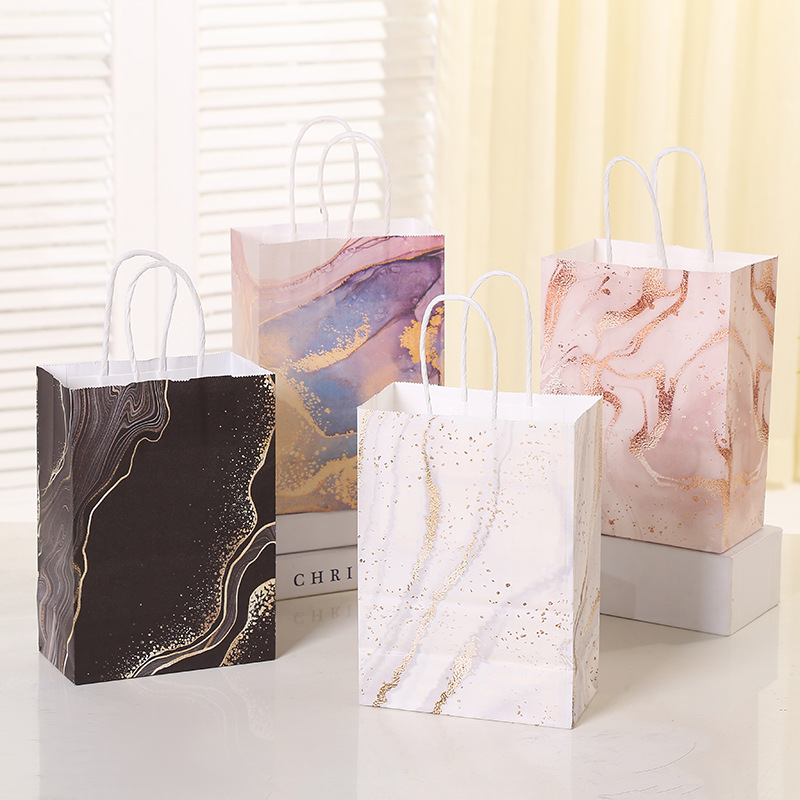 Wedding Supply List - 손잡이가 있는 대리석 디자인 크래프트 종이