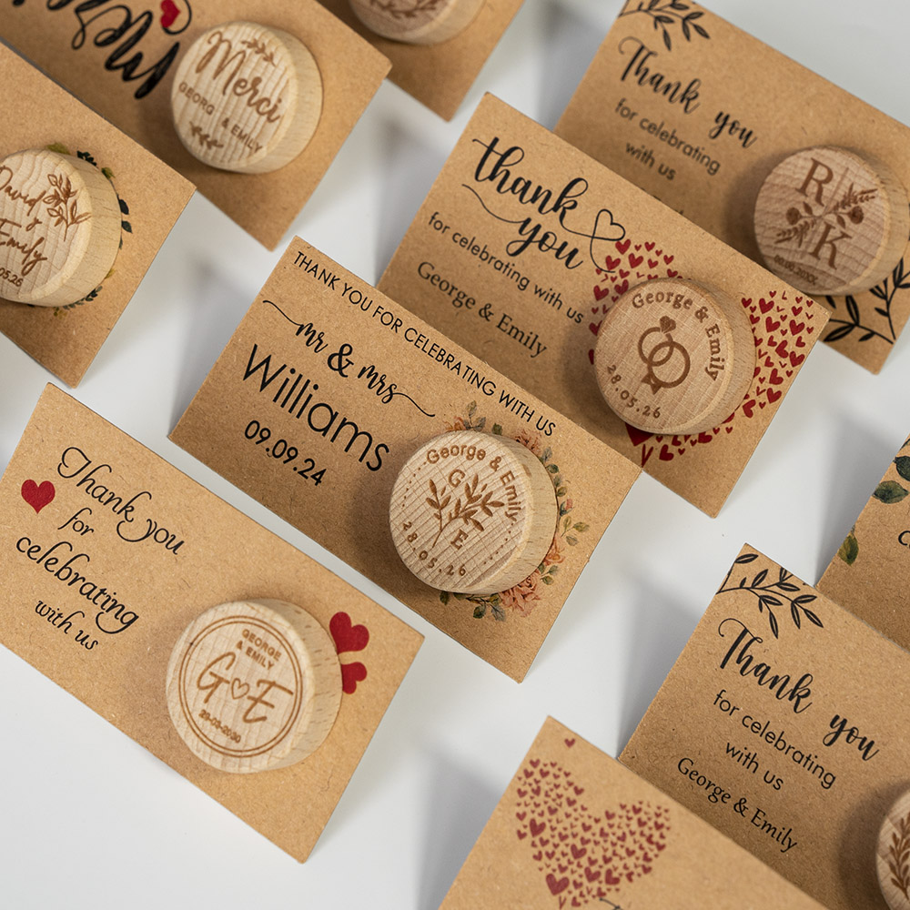 Wedding Supply List - 개인 맞춤형 선물 와인 병 마개,