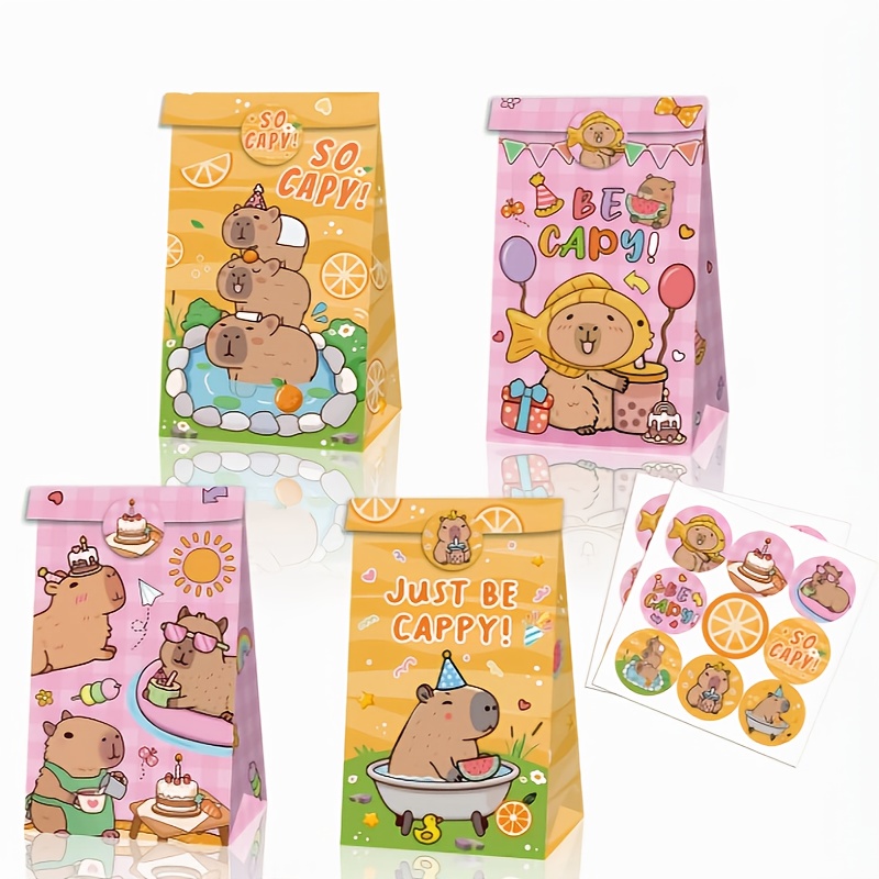 Wedding Supply.Box - 12/24/48pcs Capybara 사탕 가방 생일 파티