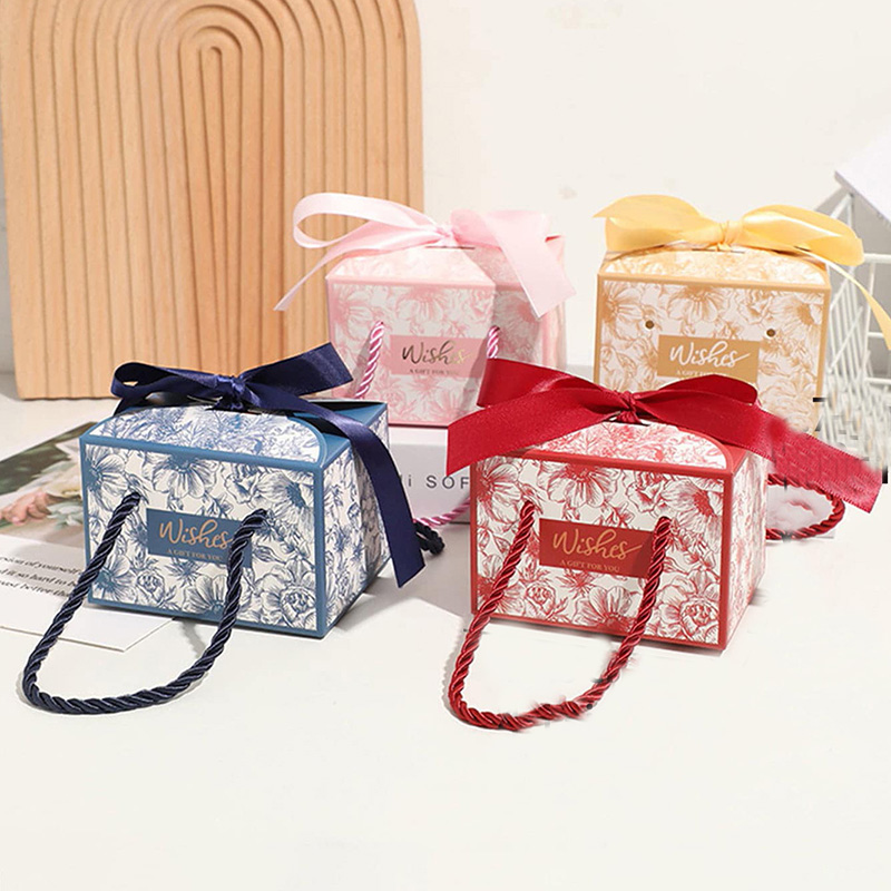 Wedding Supply.Box - 손잡이가 달린 소원 캔디 박스, 레이스