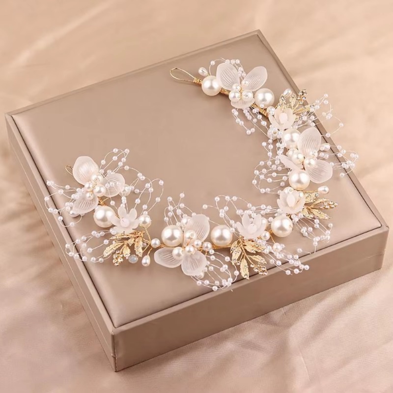 Wedding Supply Store - 귀여운 공주 왕관 머리 장식 꽃