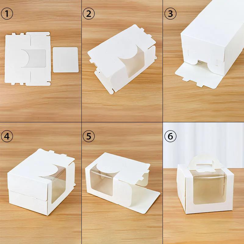 명확한 창 종이 선물 포장 상자와 10Pcs 케이크 상 - Wedding Cake Supply 리뷰 및 가격