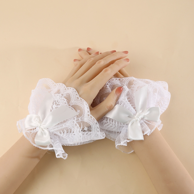 달콤한 로리타 레이스 리본 매듭 손목 커프스 신부 웨딩 - Wedding Supply List 리뷰 및 가격