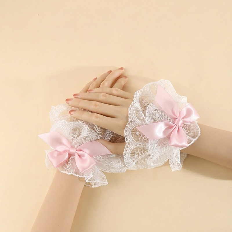 달콤한 로리타 레이스 리본 매듭 손목 커프스 신부 웨딩 - Wedding Supply List 리뷰 및 가격