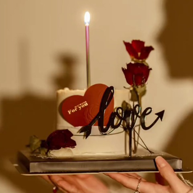 30/50 상자 그라디언트 색상 생일 촛불 케이크 베이 - Wedding Cake Supply 리뷰 및 가격