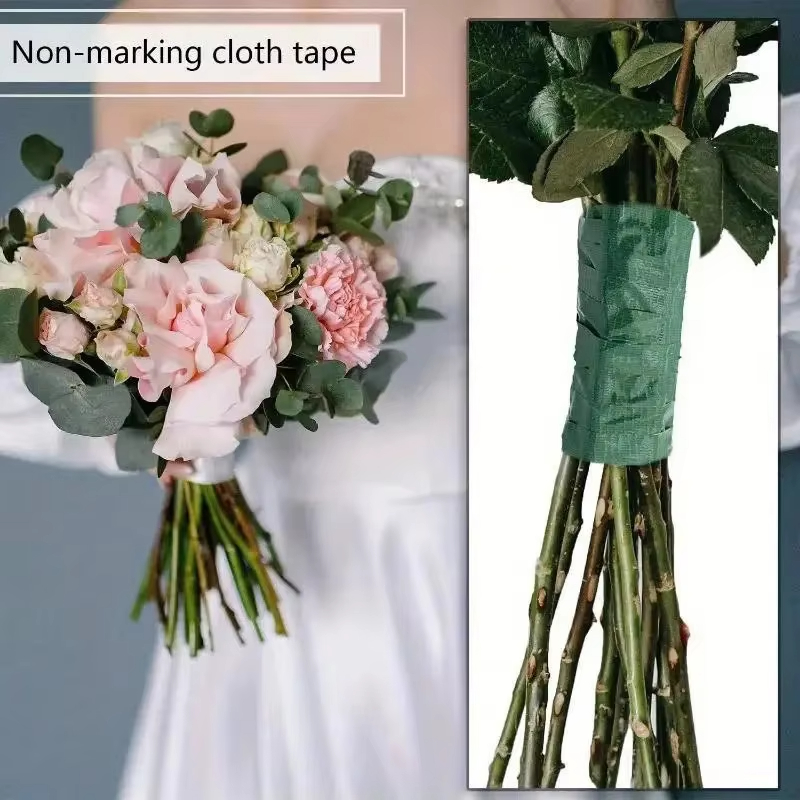 20 야드 그린 꽃다발 꽃 테이프 자체 접착 포장지 테 - Wedding Floral Supply 리뷰 및 가격