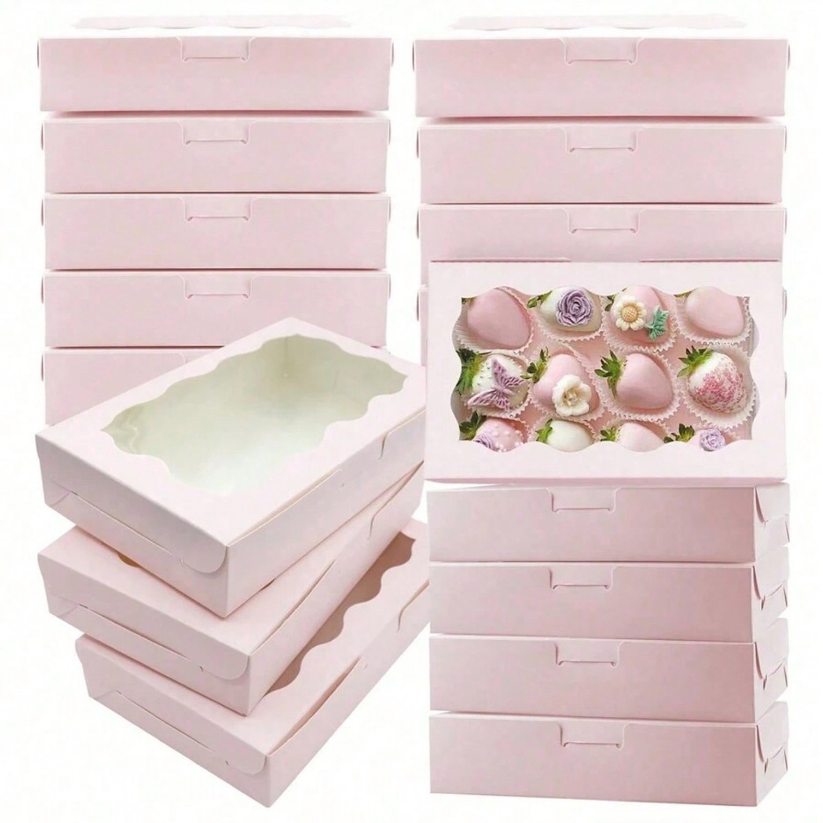 10/30/50Pcs 크래프트 종이 케이크 사탕 상자  - Wedding Cake Supply 리뷰 및 가격