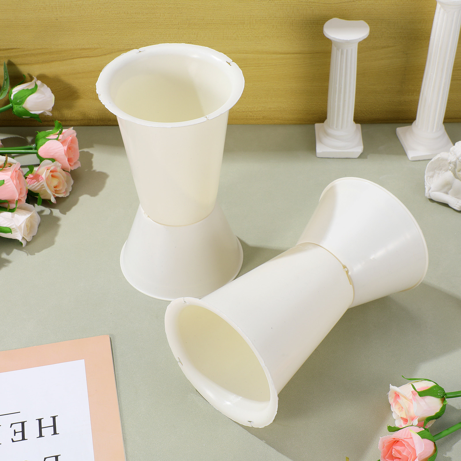 5Pcs 꽃다발 홀더 플라스틱 웨딩 플라워 스탠드 꽃꽂 - Wedding Floral Supply 리뷰 및 가격