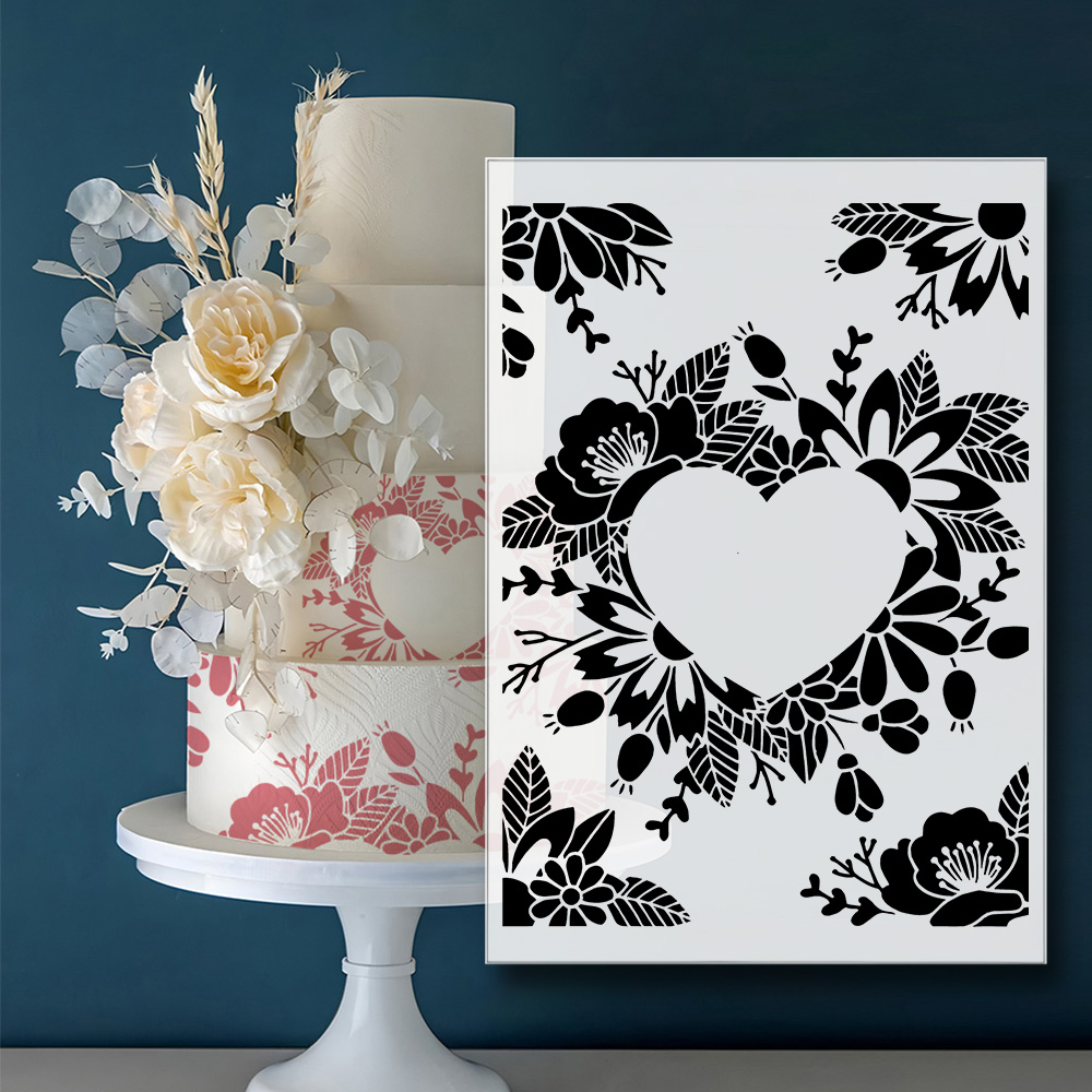 29×20cm 멀티 패턴 케이크 스프레이 스텐실, 웨딩 - Wedding Cake Supply 리뷰 및 가격