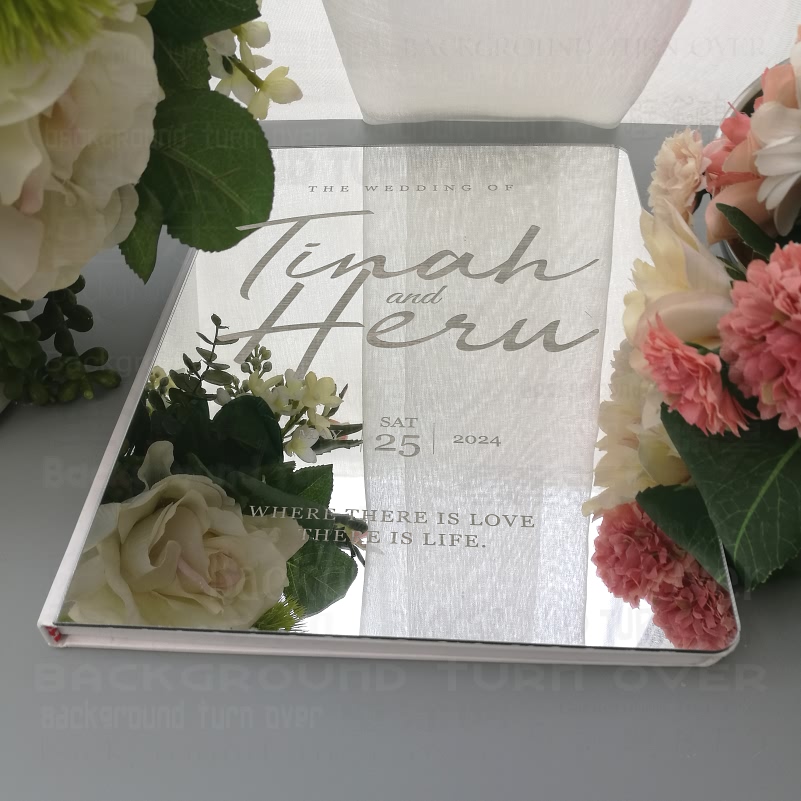 개인 맞춤형 웨딩 방명록, 러스틱 거울 각인 서예 날짜 - Wedding Supply List 리뷰 및 가격