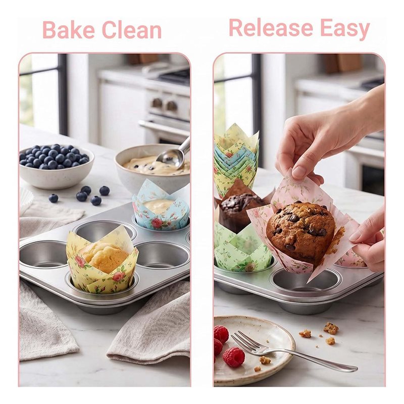A11I 케이크 디저트 컵케이크 라이너, 꽃무늬 종이  - Wedding Cake Supply 리뷰 및 가격