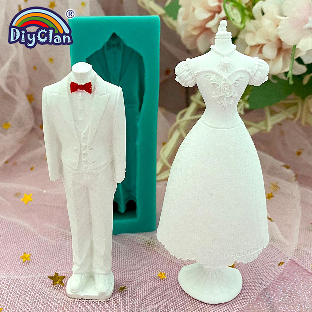 결혼식 장식 실리콘 몰드 웨딩 드레스 퐁당 케이크 장식 - Wedding Cake Supply 리뷰 및 가격