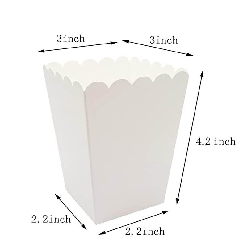 12pcs 종이 사탕 판지 팝콘 상자 파티 용품 순수  - Wedding Supply.Box 리뷰 및 가격