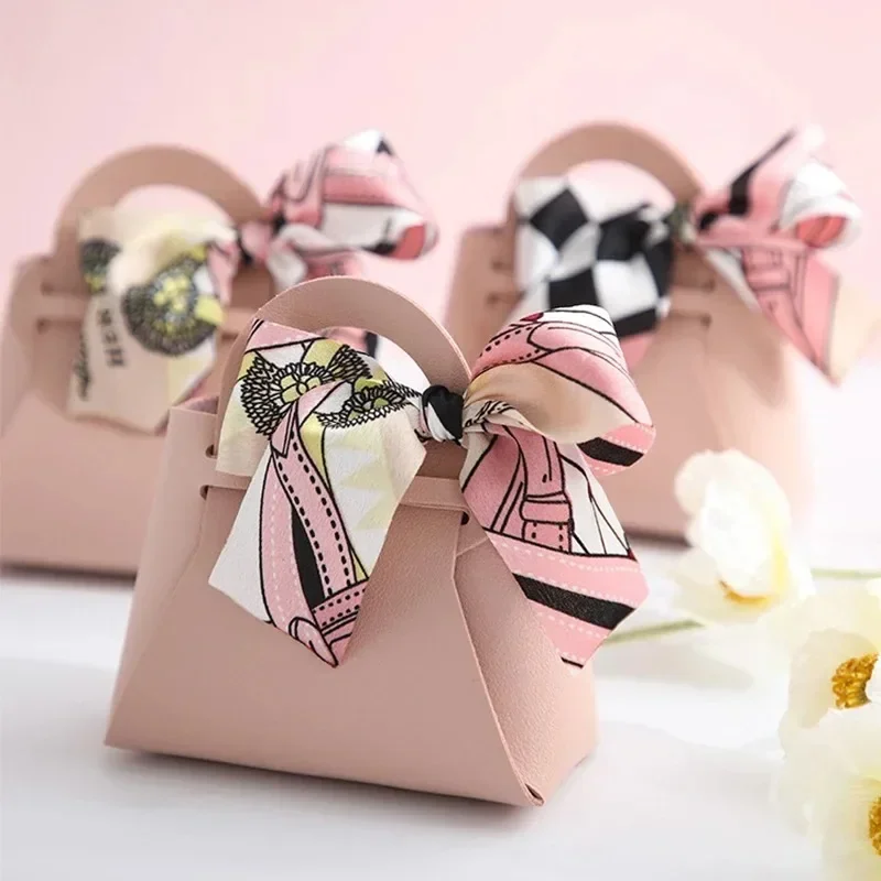 10PCS 분포 가죽 핑크 선물 가방 게스트에 대 한  - Wedding Supply List 리뷰 및 가격