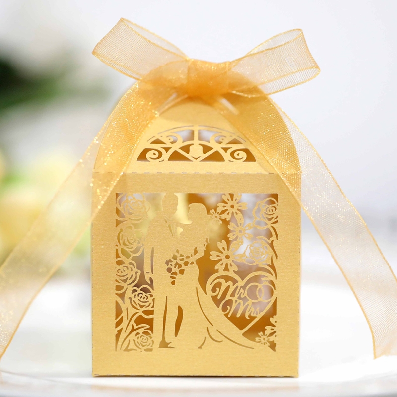 50/100/200pcs 웨딩 신랑 신부 선물 상자 리 - Wedding Supply List 리뷰 및 가격