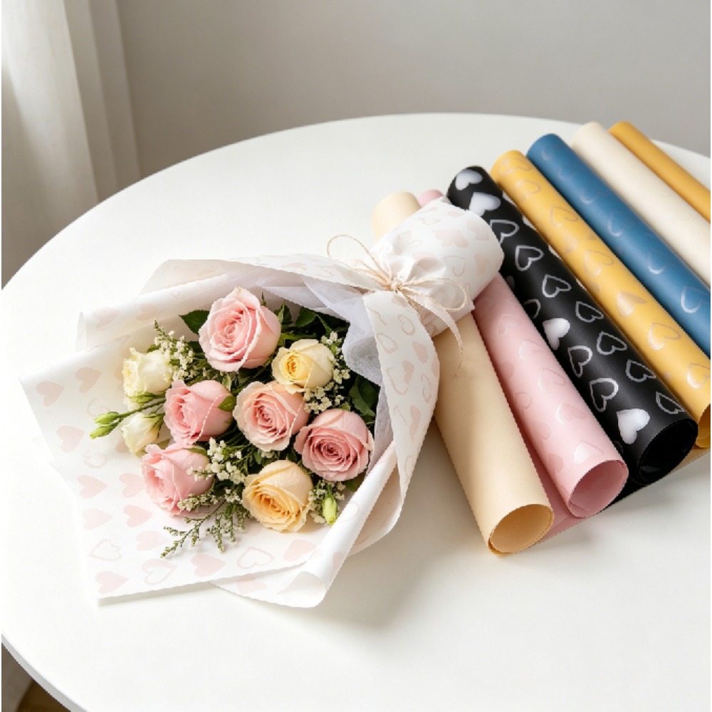 실버 하트 한수 플로럴 랩 페이퍼 DIY 선물 꽃다발  - Wedding Floral Supply 리뷰 및 가격